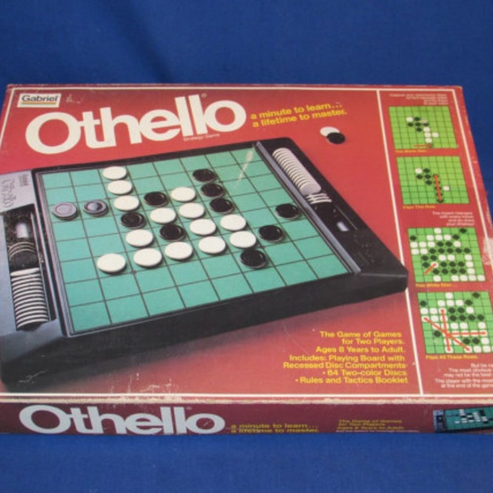OTHELLO Board Game - A Minute To Learn A Lifetime To Master 1981 by Gabriel